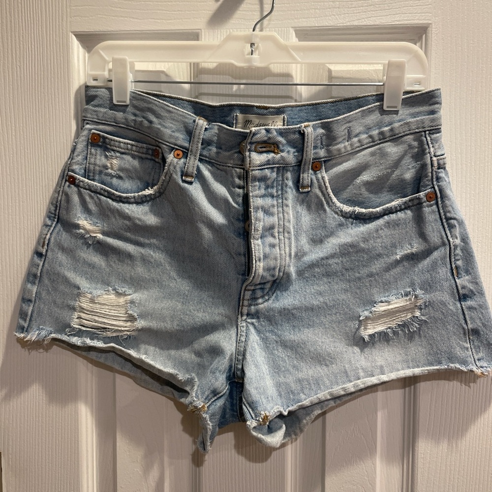 Madewell Light Blue Jean Shorts